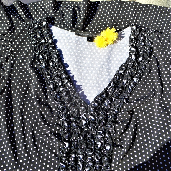 Polka Dot Dress Chris McLaughlin Knee Leng… - Picture 5 of 7